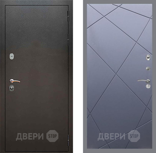Дверь Рекс (REX) 5 Серебро Антик FL-291 Силк титан в Электрогорске