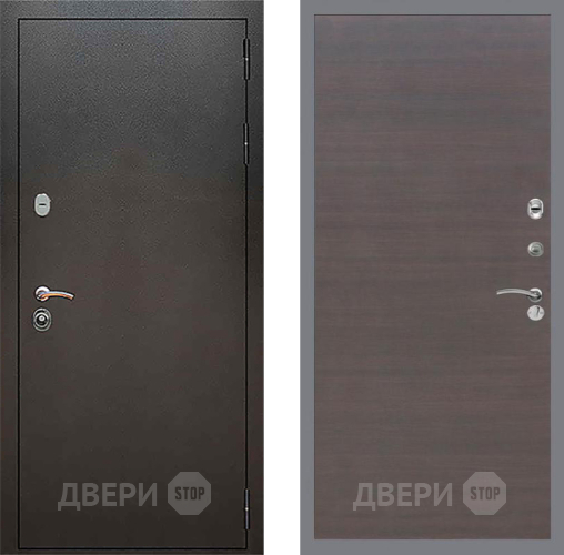 Входная металлическая Дверь Рекс (REX) 5 Серебро Антик GL венге поперечный в Электрогорске