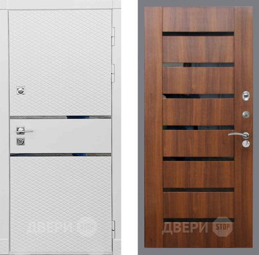 Дверь Рекс (REX) 15 Силк Сноу СБ-14 стекло черное Орех бренди в Электрогорске