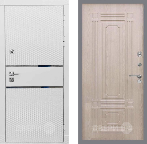 Входная металлическая Дверь Рекс (REX) 15 Силк Сноу FL-2 Беленый дуб в Электрогорске