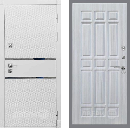 Входная металлическая Дверь Рекс (REX) 15 Силк Сноу FL-33 Сандал белый в Электрогорске