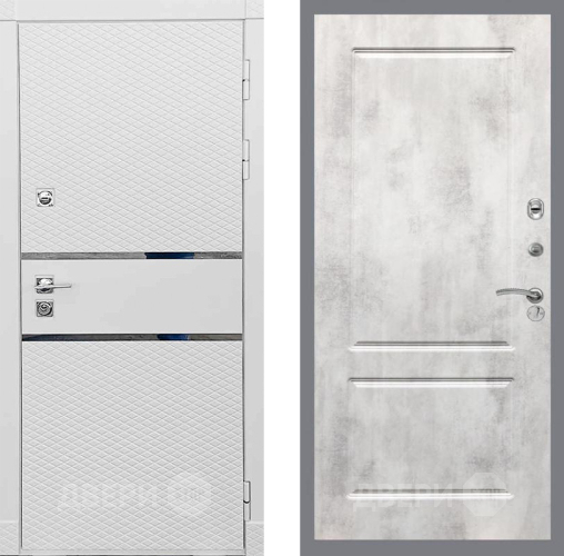 Входная металлическая Дверь Рекс (REX) 15 Силк Сноу FL-117 Бетон светлый в Электрогорске
