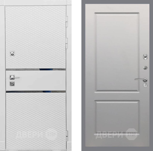 Входная металлическая Дверь Рекс (REX) 15 Силк Сноу FL-117 Грей софт в Электрогорске