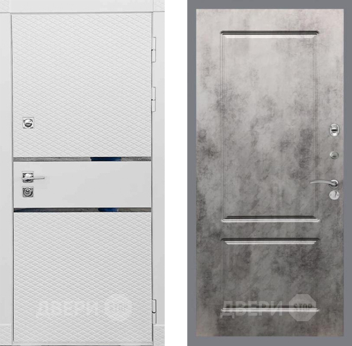 Входная металлическая Дверь Рекс (REX) 15 Силк Сноу FL-117 Бетон темный в Электрогорске