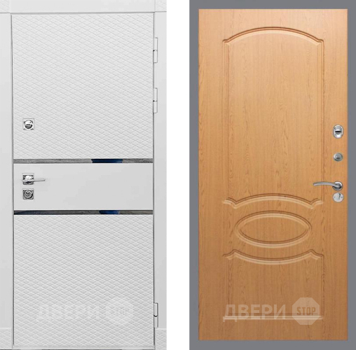 Входная металлическая Дверь Рекс (REX) 15 Силк Сноу FL-128 Дуб в Электрогорске