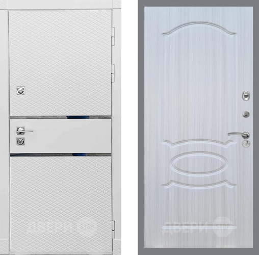 Входная металлическая Дверь Рекс (REX) 15 Силк Сноу FL-128 Сандал белый в Электрогорске