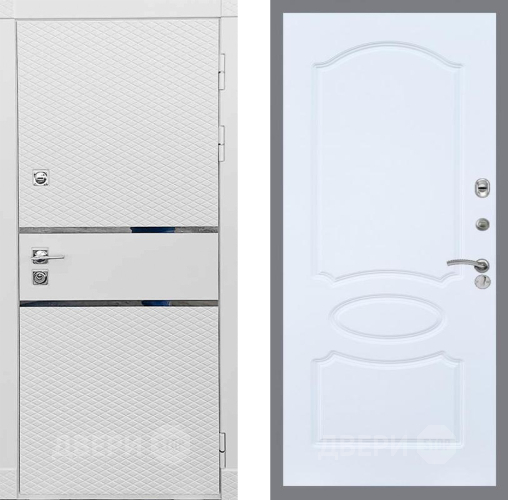 Входная металлическая Дверь Рекс (REX) 15 Силк Сноу FL-128 Силк Сноу в Электрогорске