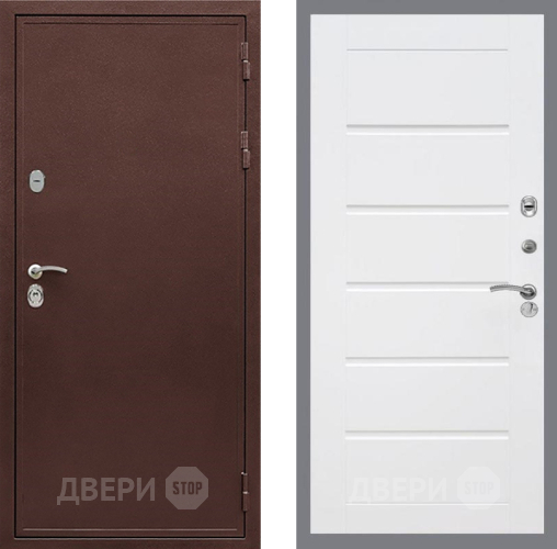 Входная металлическая Дверь Рекс (REX) 5А Сити Белый ясень в Электрогорске