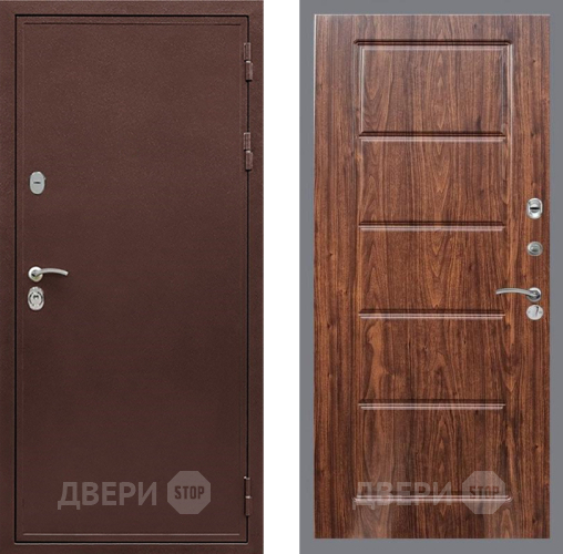 Входная металлическая Дверь Рекс (REX) 5А FL-39 орех тисненый в Электрогорске