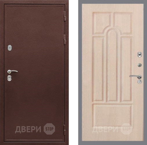 Входная металлическая Дверь Рекс (REX) 5А FL-58 Беленый дуб в Электрогорске