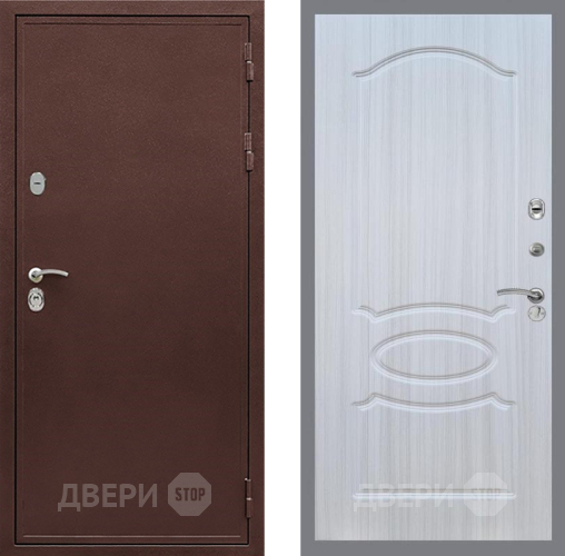 Входная металлическая Дверь Рекс (REX) 5А FL-128 Сандал белый в Электрогорске