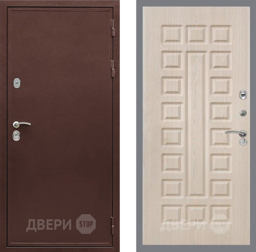 Входная металлическая Дверь Рекс (REX) 5А FL-183 Беленый дуб в Электрогорске