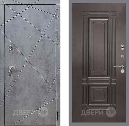 Входная металлическая Дверь Рекс (REX) 13 Бетон Темный FL-2 Венге в Электрогорске