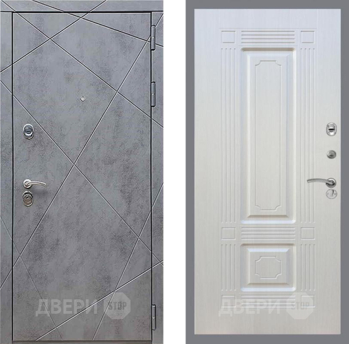 Входная металлическая Дверь Рекс (REX) 13 Бетон Темный FL-2 Лиственница беж в Электрогорске