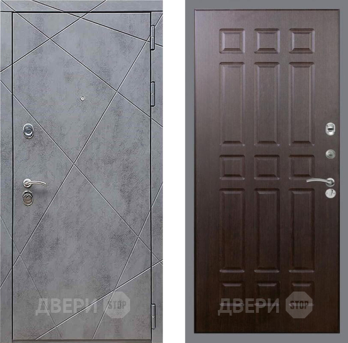 Входная металлическая Дверь Рекс (REX) 13 Бетон Темный FL-33 Венге в Электрогорске