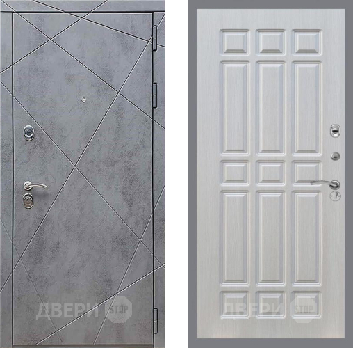 Входная металлическая Дверь Рекс (REX) 13 Бетон Темный FL-33 Лиственница беж в Электрогорске
