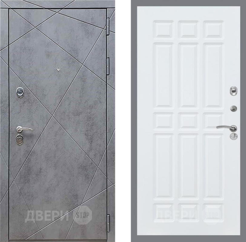 Входная металлическая Дверь Рекс (REX) 13 Бетон Темный FL-33 Силк Сноу в Электрогорске