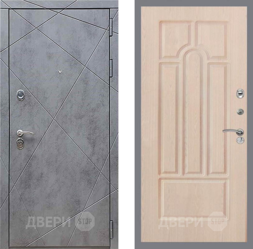 Входная металлическая Дверь Рекс (REX) 13 Бетон Темный FL-58 Беленый дуб в Электрогорске