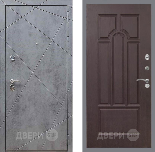 Входная металлическая Дверь Рекс (REX) 13 Бетон Темный FL-58 Венге в Электрогорске