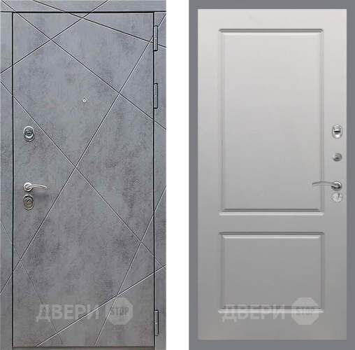 Входная металлическая Дверь Рекс (REX) 13 Бетон Темный FL-117 Грей софт в Электрогорске