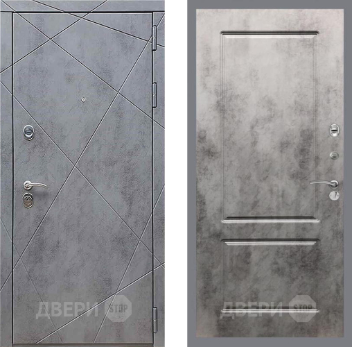 Входная металлическая Дверь Рекс (REX) 13 Бетон Темный FL-117 Бетон темный в Электрогорске