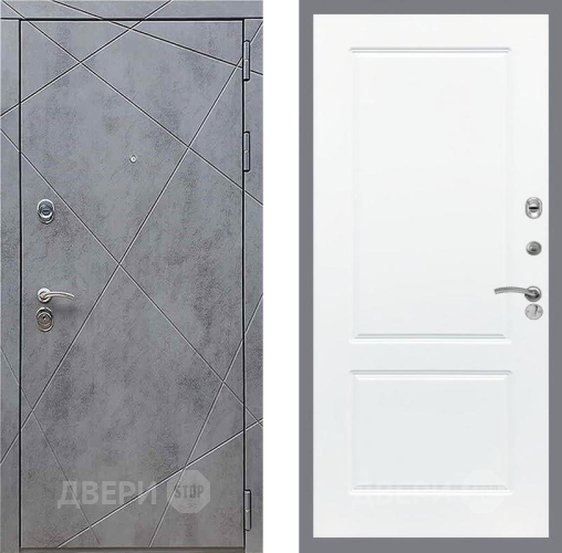 Входная металлическая Дверь Рекс (REX) 13 Бетон Темный FL-117 Силк Сноу в Электрогорске