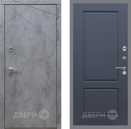 Входная металлическая Дверь Рекс (REX) 13 Бетон Темный FL-117 Силк титан в Электрогорске