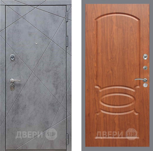 Входная металлическая Дверь Рекс (REX) 13 Бетон Темный FL-128 Морёная берёза в Электрогорске