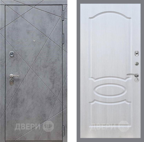 Входная металлическая Дверь Рекс (REX) 13 Бетон Темный FL-128 Лиственница беж в Электрогорске