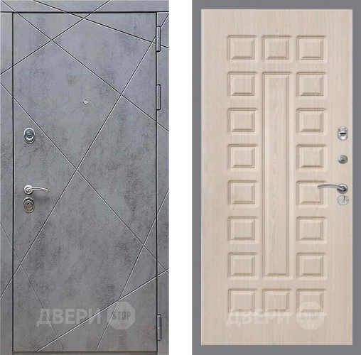 Входная металлическая Дверь Рекс (REX) 13 Бетон Темный FL-183 Беленый дуб в Электрогорске