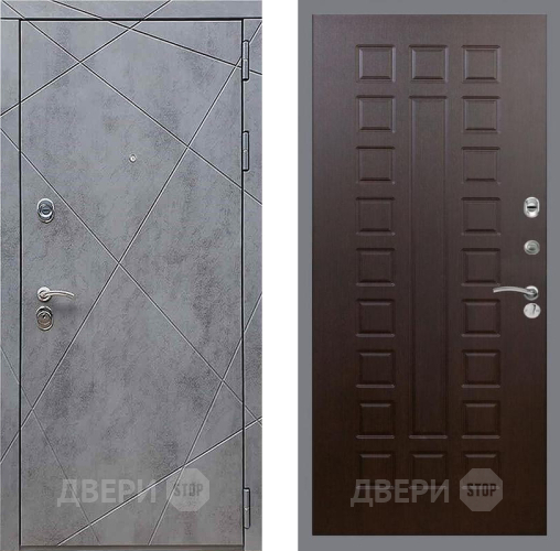 Входная металлическая Дверь Рекс (REX) 13 Бетон Темный FL-183 Венге в Электрогорске