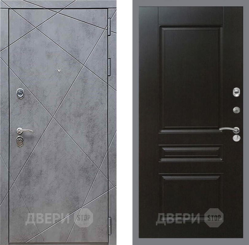 Входная металлическая Дверь Рекс (REX) 13 Бетон Темный FL-243 Венге в Электрогорске