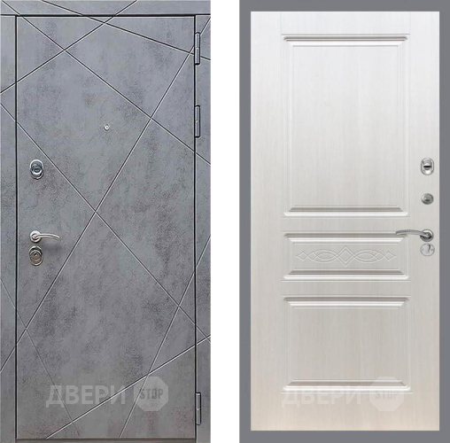 Входная металлическая Дверь Рекс (REX) 13 Бетон Темный FL-243 Лиственница беж в Электрогорске