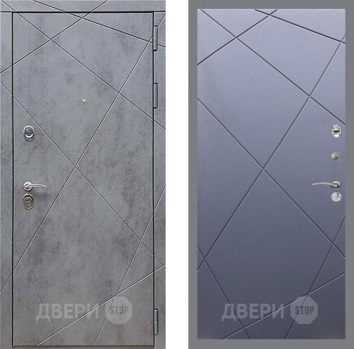 Дверь Рекс (REX) 13 Бетон Темный FL-291 Силк титан в Электрогорске