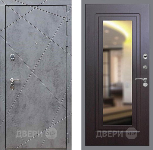 Входная металлическая Дверь Рекс (REX) 13 Бетон Темный FLZ-120 Венге в Электрогорске