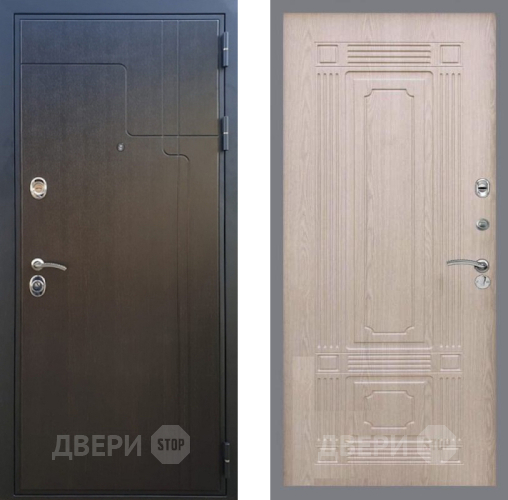 Входная металлическая Дверь Рекс (REX) Премиум-246 FL-2 Беленый дуб в Электрогорске
