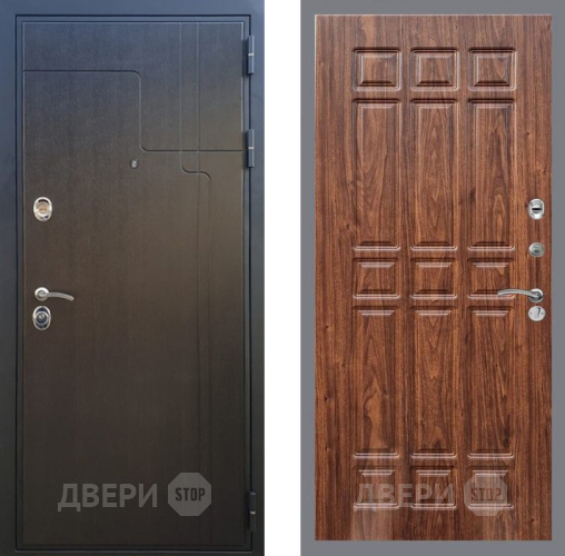 Дверь Рекс (REX) Премиум-246 FL-33 орех тисненый в Электрогорске