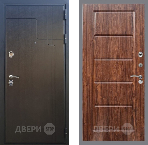 Входная металлическая Дверь Рекс (REX) Премиум-246 FL-39 орех тисненый в Электрогорске
