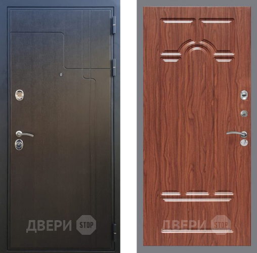 Входная металлическая Дверь Рекс (REX) Премиум-246 FL-58 орех тисненый в Электрогорске