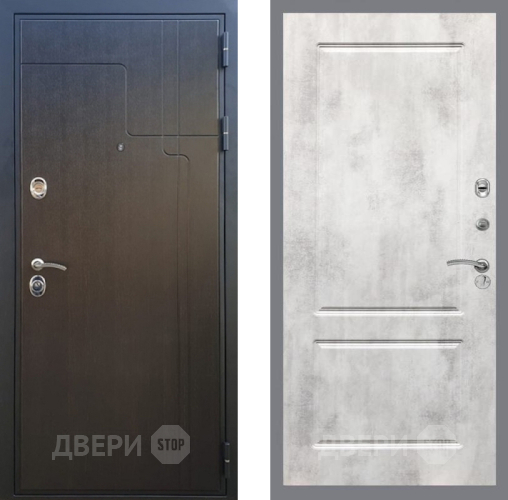 Входная металлическая Дверь Рекс (REX) Премиум-246 FL-117 Бетон светлый в Электрогорске