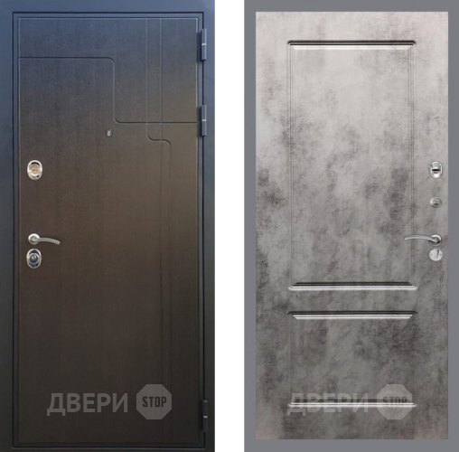 Входная металлическая Дверь Рекс (REX) Премиум-246 FL-117 Бетон темный в Электрогорске