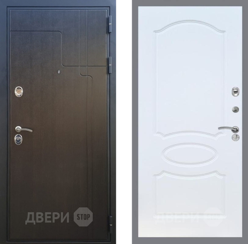 Входная металлическая Дверь Рекс (REX) Премиум-246 FL-128 Белый ясень в Электрогорске