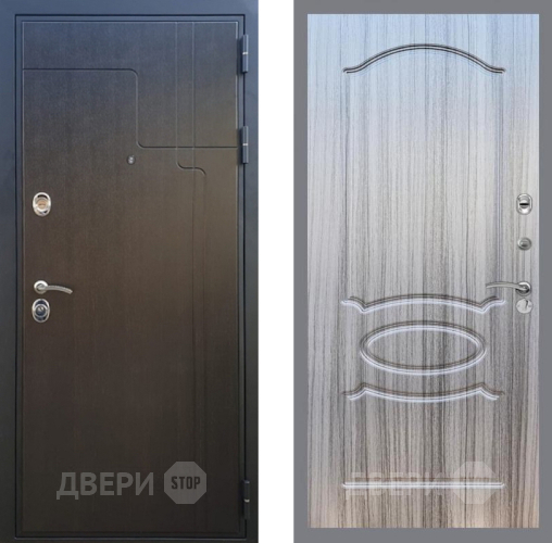 Входная металлическая Дверь Рекс (REX) Премиум-246 FL-128 Сандал грей в Электрогорске