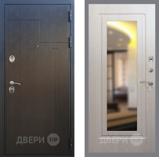 Входная металлическая Дверь Рекс (REX) Премиум-246 FLZ-120 Беленый дуб в Электрогорске