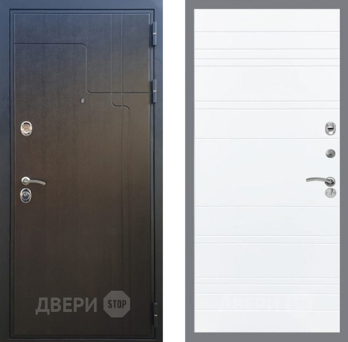 Входная металлическая Дверь Рекс (REX) Премиум-246 Line Силк Сноу в Электрогорске