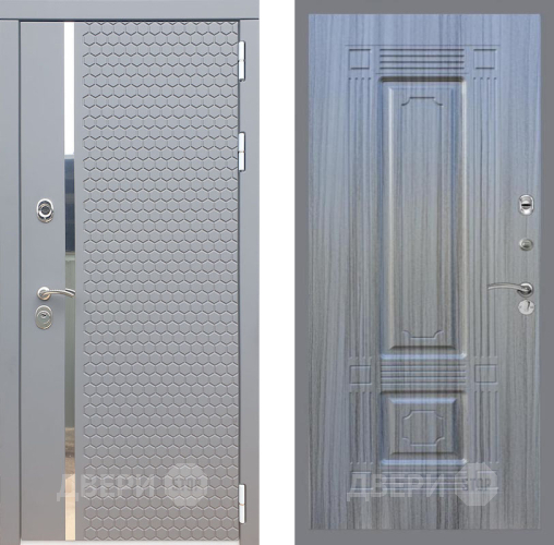 Входная металлическая Дверь Рекс (REX) 24 FL-2 Сандал грей в Электрогорске