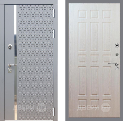 Входная металлическая Дверь Рекс (REX) 24 FL-33 Беленый дуб в Электрогорске