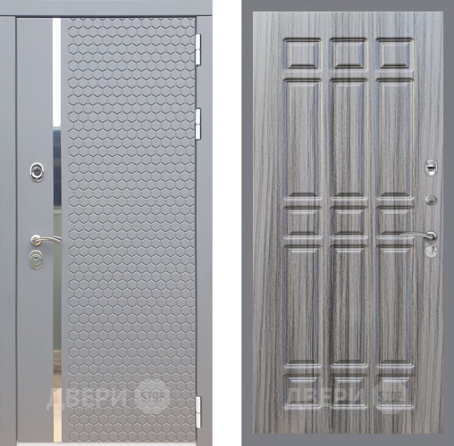 Входная металлическая Дверь Рекс (REX) 24 FL-33 Сандал грей в Электрогорске