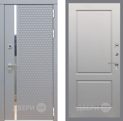 Входная металлическая Дверь Рекс (REX) 24 FL-117 Грей софт в Электрогорске
