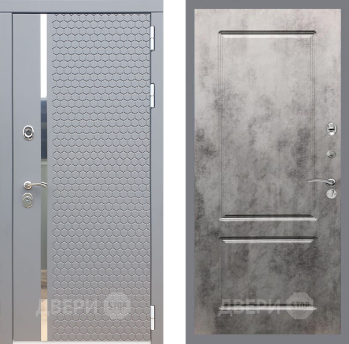 Входная металлическая Дверь Рекс (REX) 24 FL-117 Бетон темный в Электрогорске
